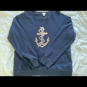 Navy J. Crew Sweatshirt